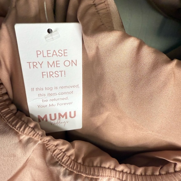 Show Me Your MuMu Zoey Midi Dress Blush Luxe Satin New With Tags Size XL - Picture 7 of 12